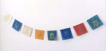 Lucky Signs – Mini Prayer Flags set of 8